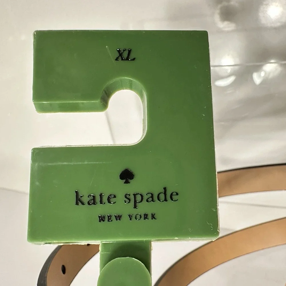 Kate Spade Large  Bow Genuine Leather Belt‎ Black Extra Large NWT Beautiful